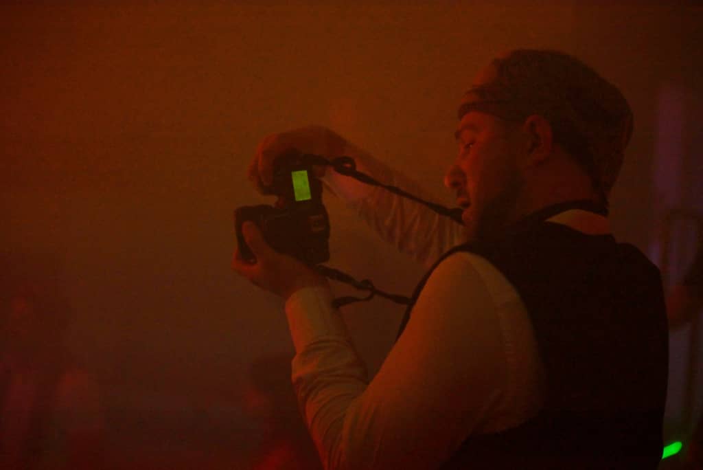 Documenting Desert Traveler Desert traveler documenting journey through the desert