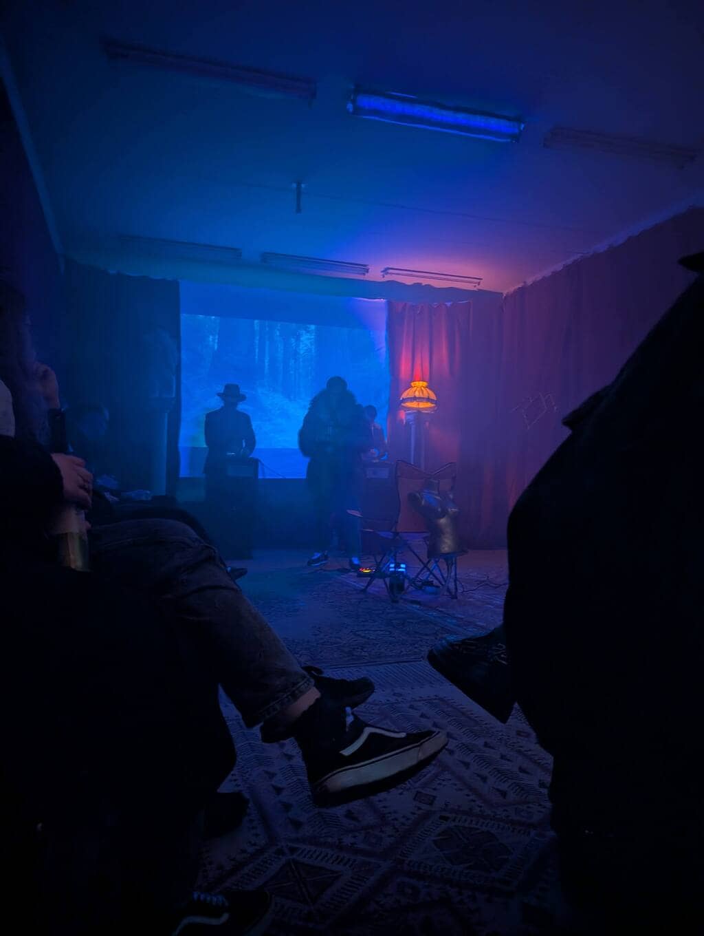 Cinema Cinema with blue colors