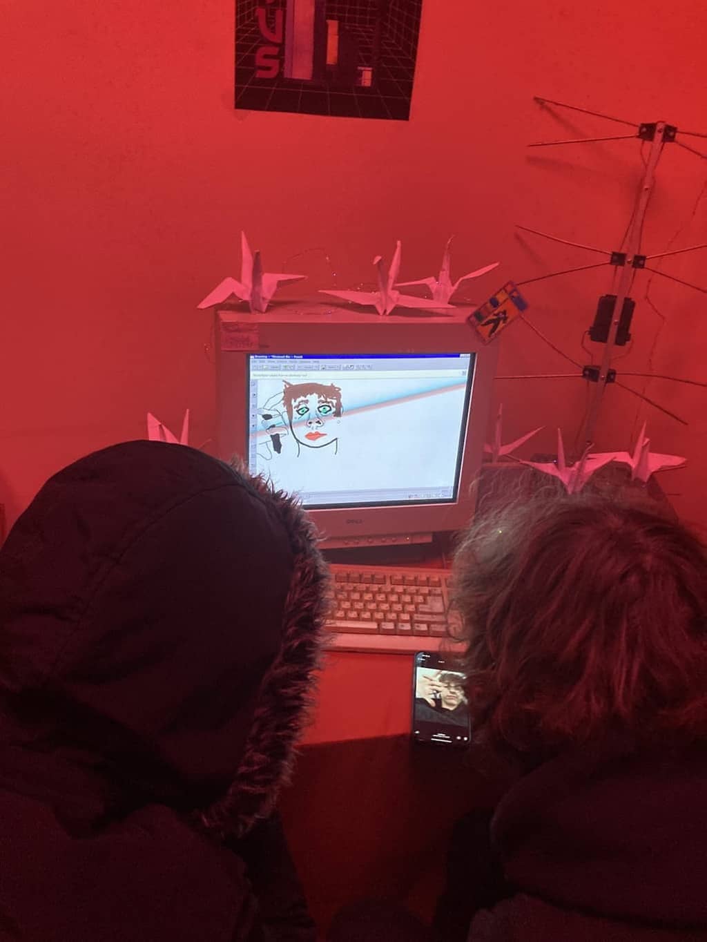 The Portrait Drawing an exclusive portrait of someone on paint.exe