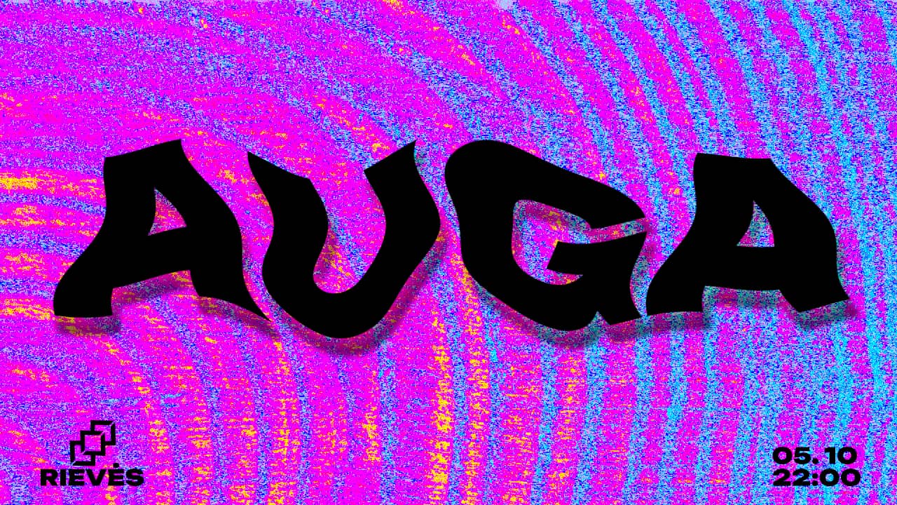 Event poster Pink TV distortion with event text