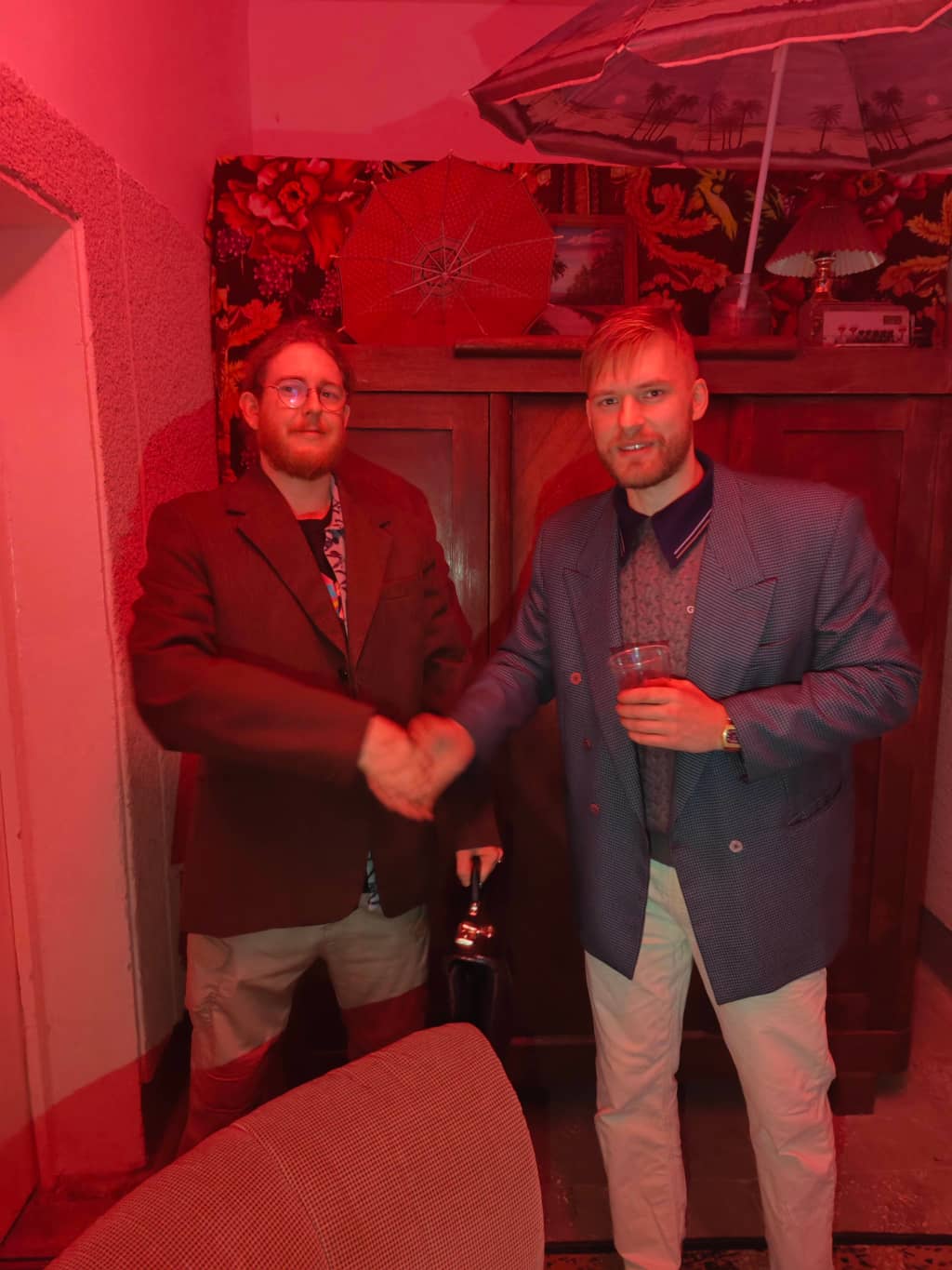 Business Handshake Two people shaking hands after landing a successful business deal