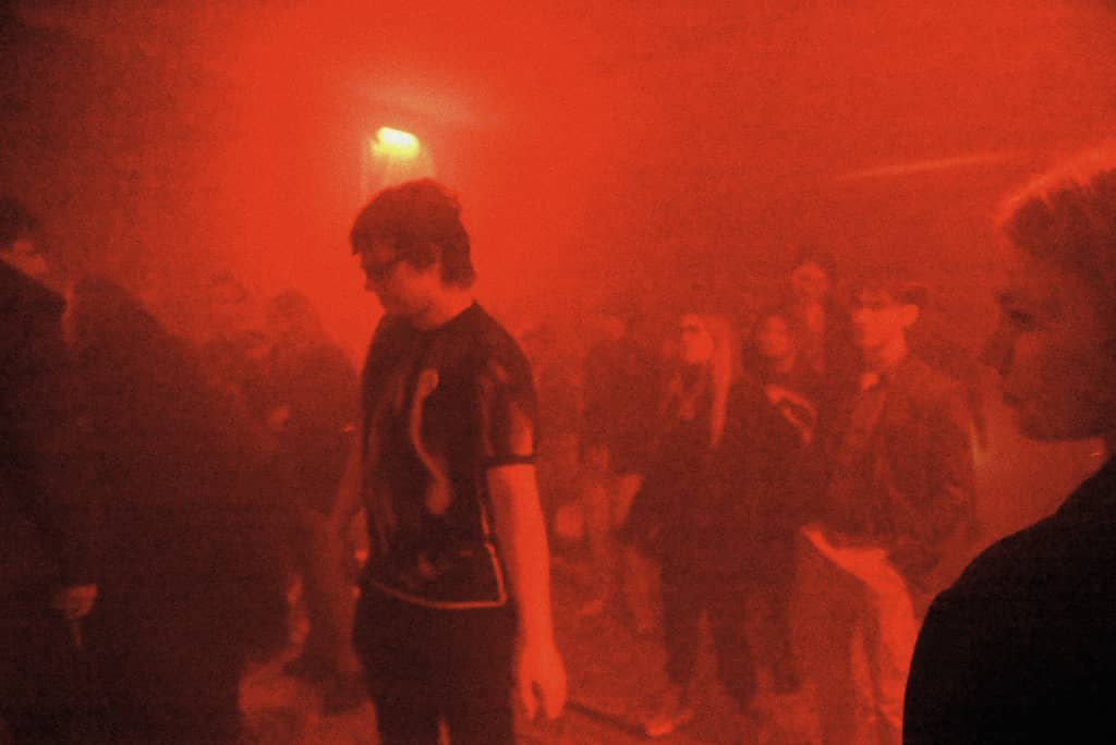 RED Dancefloor People dancing in RED lighting