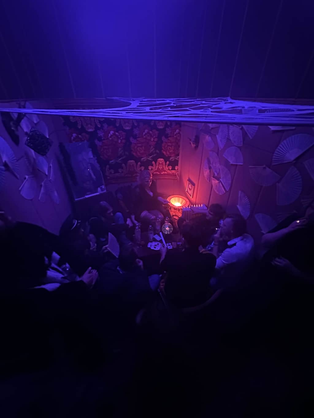 Fortune Gathering A bunch of people gathered at the fortune-teller