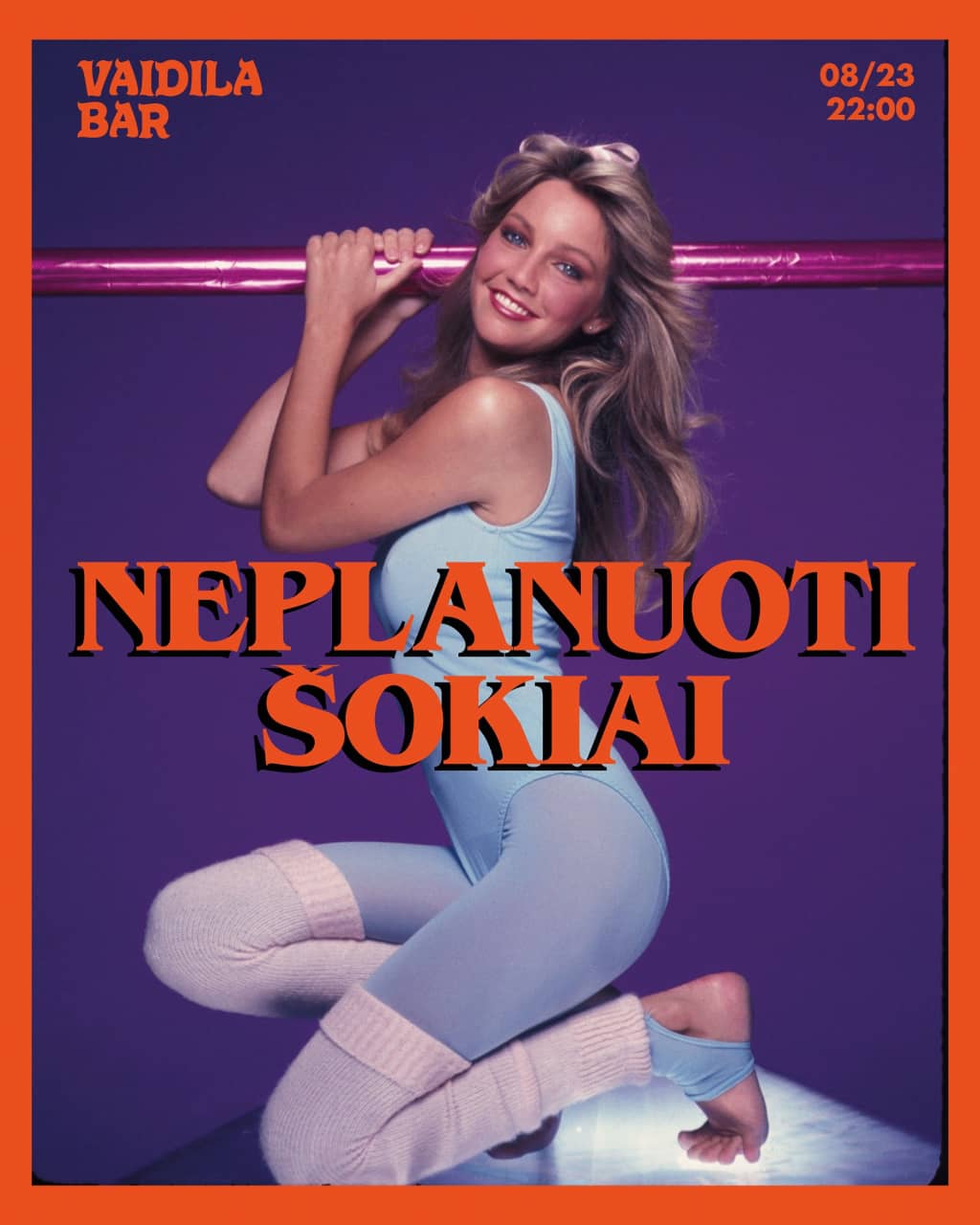 Event poster RIEVĖS event poster which shows a person dressed in sports gear