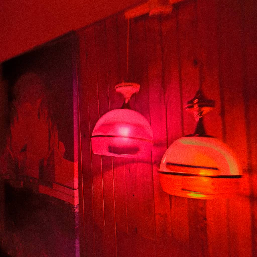 Bar Lights Vintage lights, pink and red