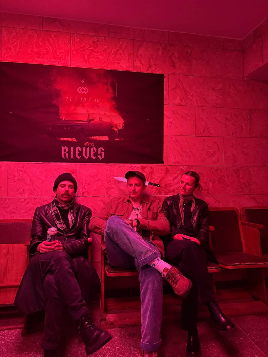 Entrance People chilling at the entrance