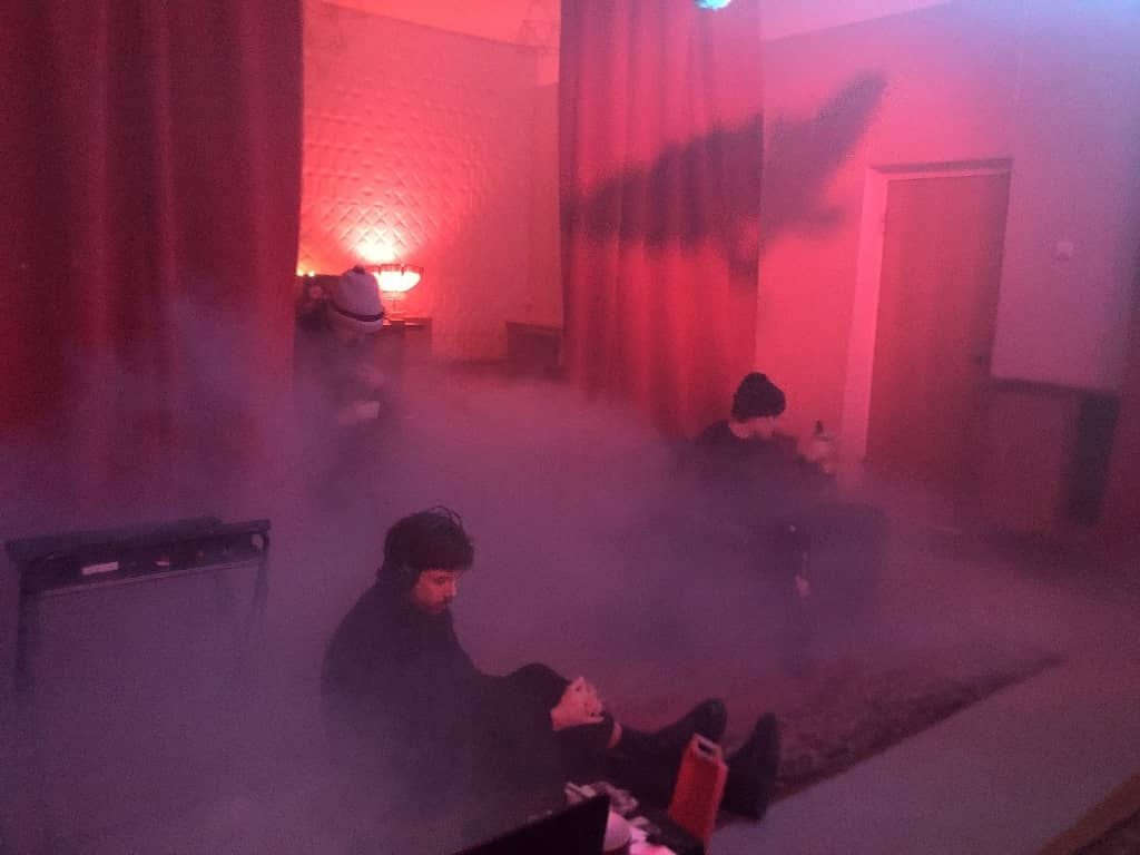 Fog machine doing its work