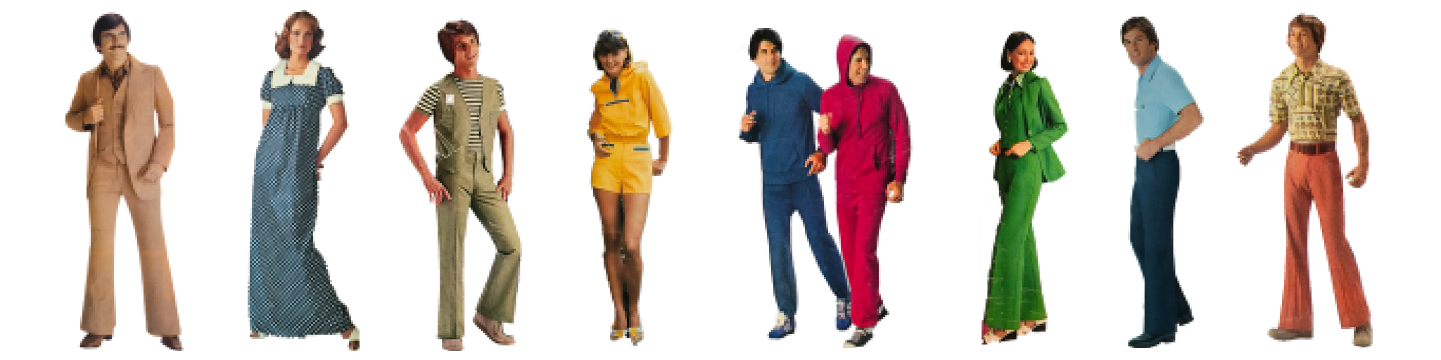 Game characters A bunch of pixelated people standing in line